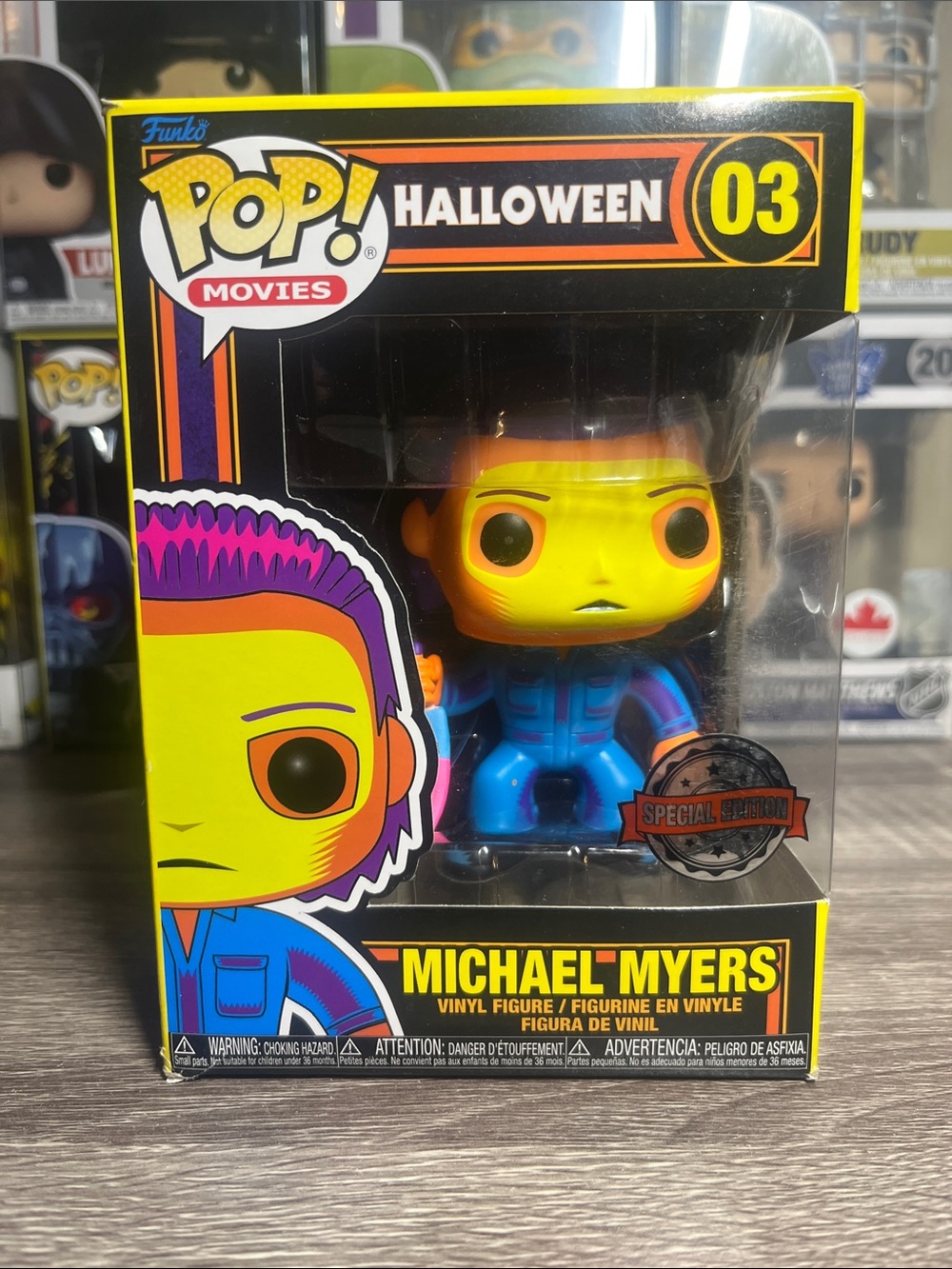 Funko Pop! Movies Halloween Michael Myers - Yellow & Blue Special Edition